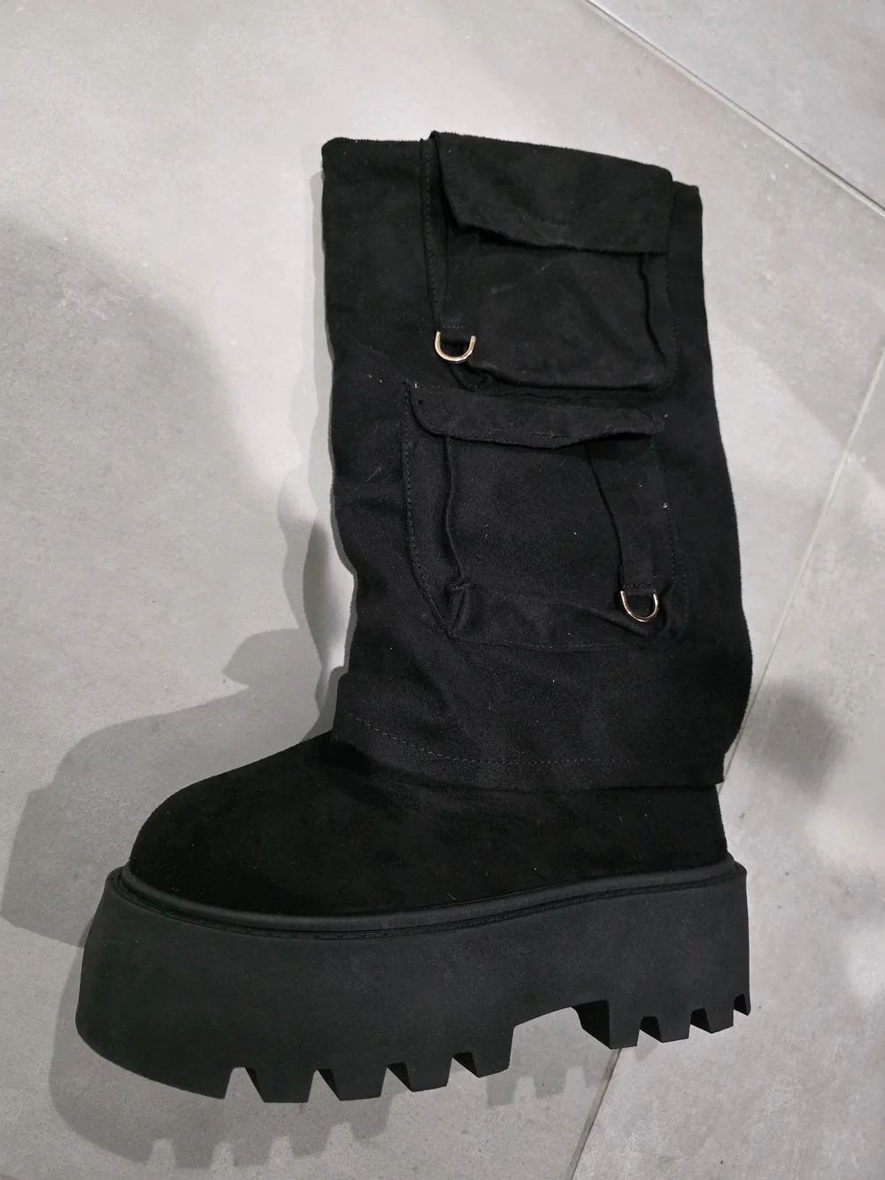 New Rouge brand cargo boots